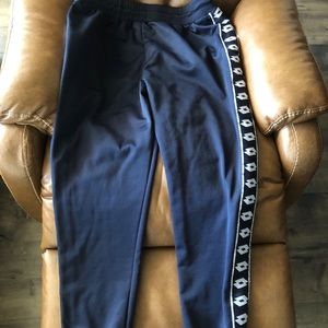 Blue sweatpants